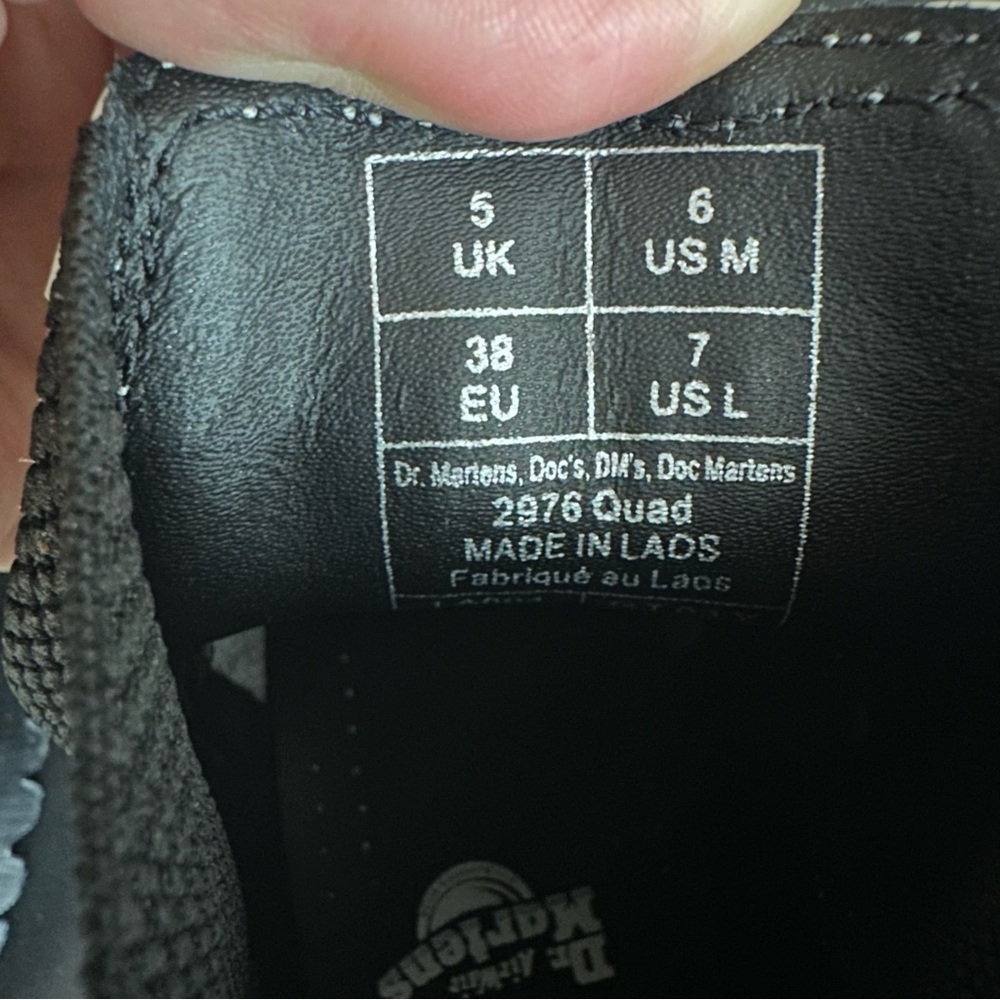 Dr Martens 2976 Quad Smooth Leather White Platform Chelsea Boots W7 hipster M6 - Picture 12 of 15